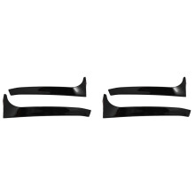 2 Paar Glänzend Schwarze Heckscheibenseitenspoileraufkleber Zierabdeckung Für V-W  6 MK6  / GTR / GTD 2008 2009-2013 Canards Splitter