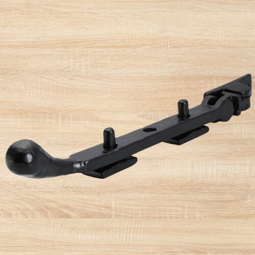Black Antique 12'' Bulb Tip Casement Stay Arm 2