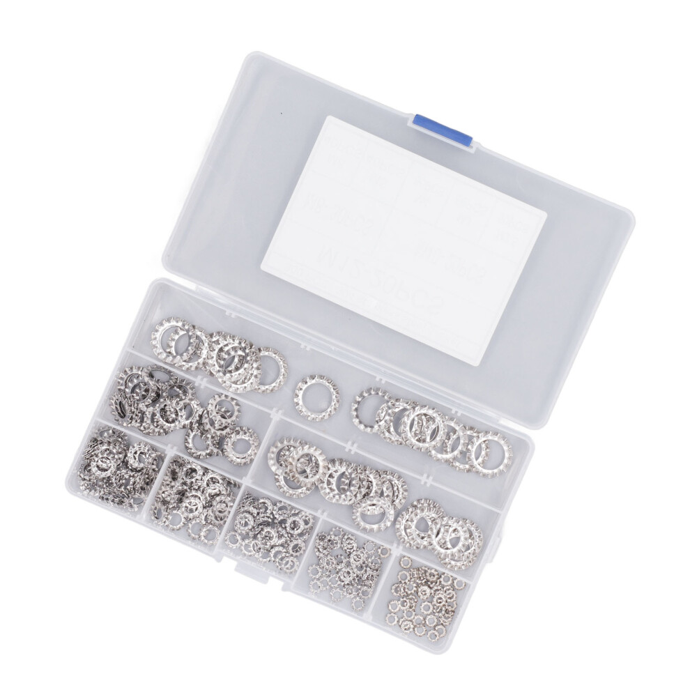 304 Stainless Steel External Tooth Washers 300 Pcs