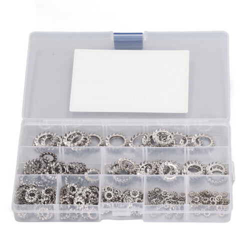 Stainless External Tooth Washer 300Pcs M2.5-M12