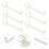 100pcs pegboard hooks for universal hole board tool storage utility 3