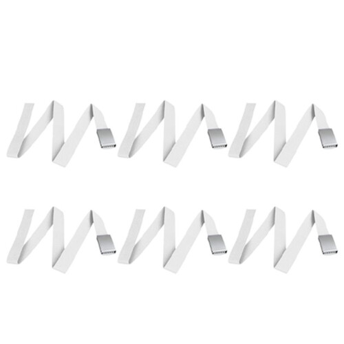 6X Canvas Cotton White Belt Belts Textile Ribbon Belt