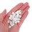 500Pcs Durable Plastic Screw Hole Covers White Round End Caps for Home 4