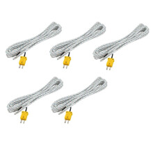 5X -50-250 Celsius K Tipo 10M Cable Sensor de Temperatura Sonda de Termopar
