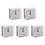 5PCS Portable Cute  Cartoon Multi-Function Table Clocks（White） 1