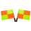 4 Pezzi Bandiera Da Arbitro Impermeabile Fluorescente Gialla 11