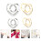 4 pezzi clip per maglietta con strass e anello per sciarpa 4