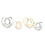 4 pezzi clip per maglietta con strass e anello per sciarpa 8