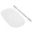2Sets Compacte Zilveren Foundation Mengplaat Met Spatel Voor Make-Up 3