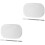 2Sets Compacte Zilveren Foundation Mengplaat Met Spatel Voor Make-Up 5