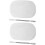2Sets Compacte Zilveren Foundation Mengplaat Met Spatel Voor Make-Up 7