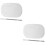 2Sets Compacte Zilveren Foundation Mengplaat Met Spatel Voor Make-Up 8