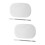 2Sets Compacte Zilveren Foundation Mengplaat Met Spatel Voor Make-Up 9