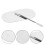 2Sets Compacte Zilveren Foundation Mengplaat Met Spatel Voor Make-Up 11