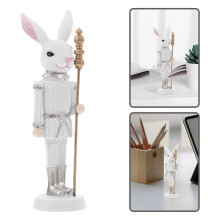 Easter Nutcracker Resin Sculpture Holiday Doll Home Desktop Decoration Cute Ornaments