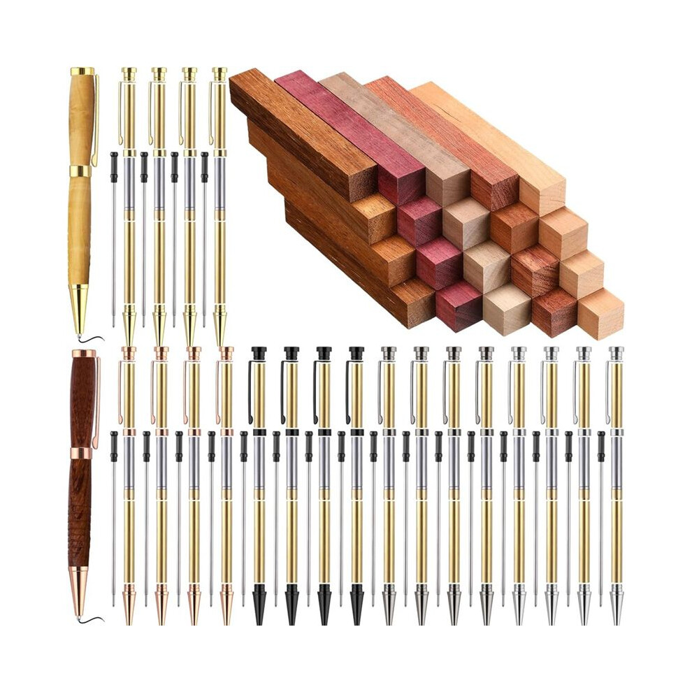 10 Sets Woodturning Pen Kits Project Supplies 7Mm Slimline Pen Kits With Refill For Lathe Turning -Package Crafts 6033360383500