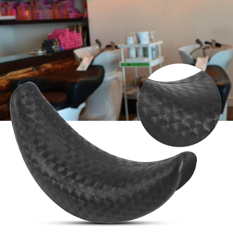 Black Salon Shampoo Bowl Neck Rest Cushion Gel, Pvc, 18X9cm