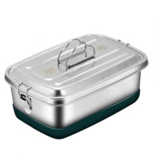 Boîte à Lunch Bento, Idéale pour le Camping, en Acier Inoxydable Hermétique, pour Préparer des Repas et des Accompagnements.
