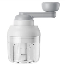 Manual Meat Mincer Garlic Chopper Rotate Garlic Press Crusher Vegetable Onion Cutter Kitchen Cooking Accessories 250ML A