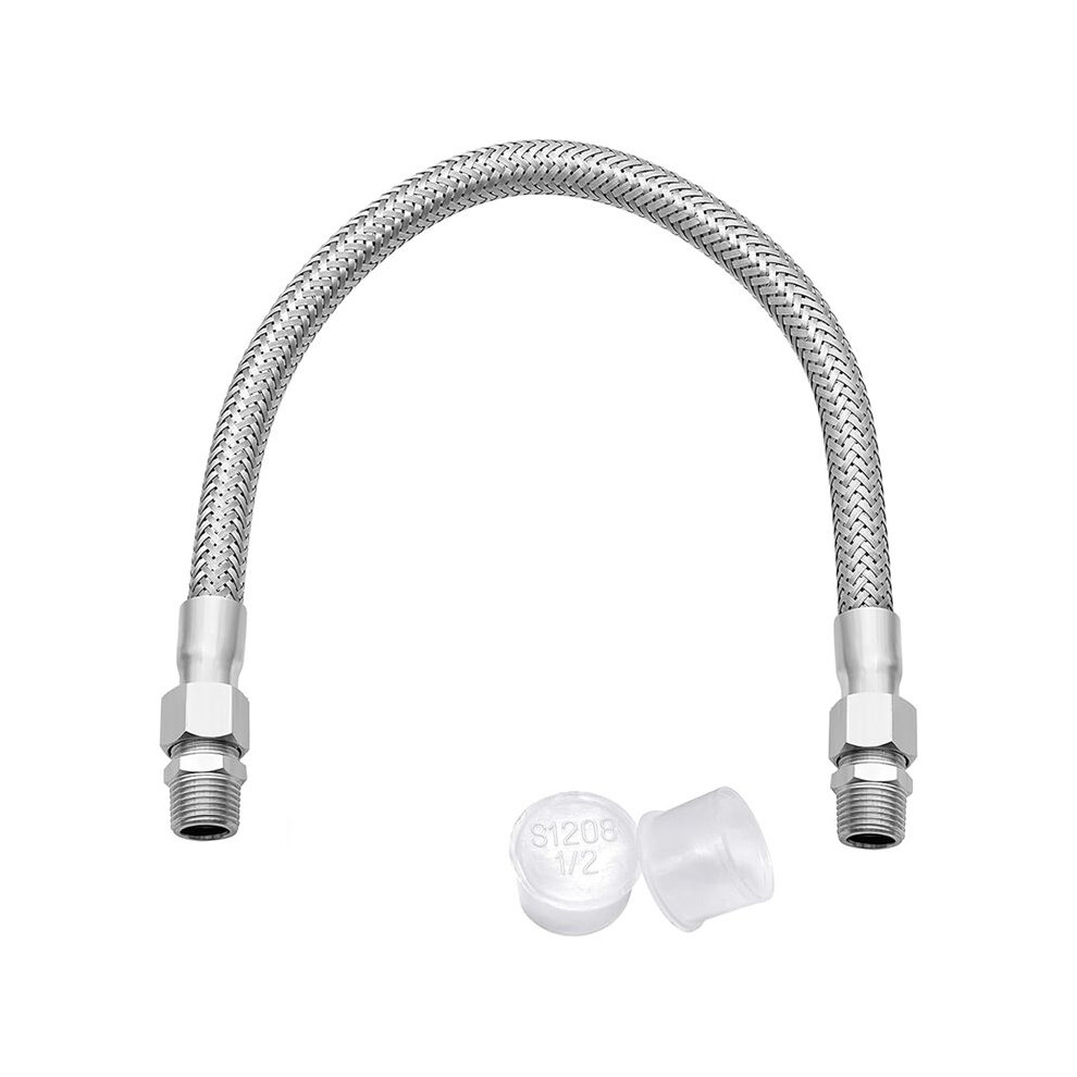 Industrial Grade Compressor Jumper Hose,With Male 20Inch Length 450 Psi &750F,And Male Adapters 3/4Inch 4714120349432