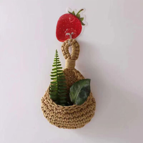 (Mini) Handwoven Boho Wall Basket for Storage 2