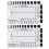 2pcs 7 Step Ruler Measurement Tool Transparent Caliper Portable Plastic Vertical Horizontal ECG Assessment Tool 1