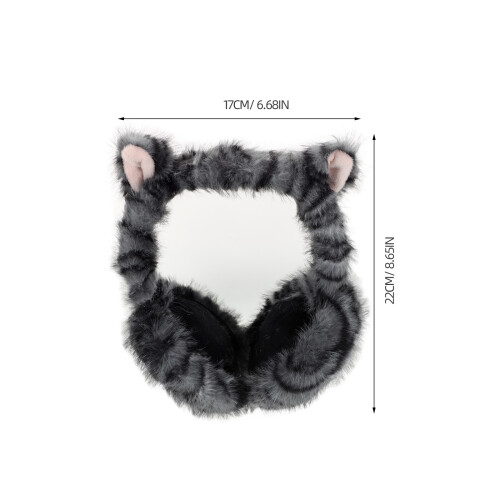 Foldable Grey Winter Ear Muffs Soft Ear Warmers for Children 1
