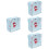 4Pcs Sky-Blue Compact Tampon Holder Portable Multi-Function Period Bag 6