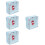 4Pcs Sky-Blue Compact Tampon Holder Portable Multi-Function Period Bag 7