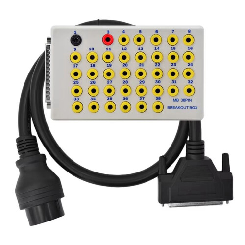 New 38 Pin OBD Breakout Box OBD2  Signal Tester Protocol Detectors CAN Data Link Diagnostic Tool for  Car