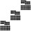 150Pièces Accessoires Saxophone Silicone Noir Pads Remplacement Facile 7