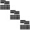 150Pièces Accessoires Saxophone Silicone Noir Pads Remplacement Facile 11