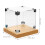 Clear Wooden Acrylic Display Box for Figurines Model Protection 2