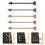 5 stuks rvs barbell oorbel kraakbeen lichaamspiercing 4