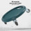 Dark Green Abdominal Wheel Board 4 Rollers 150kg Capacity 4