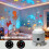 (B, Direct Power) Rotating Projection Lamp Underwater Ocean Projector Light with Dynamic Rotation And Adjustable Brightness 2