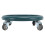 Dark Green Abdominal Wheel Board 4 Rollers 150kg Capacity 15