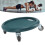 Dark Green Abdominal Wheel Board 4 Rollers 150kg Capacity 16