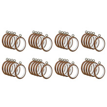 40Pcs Embroidery Hoops Imitated Wood Embroidery Circle Round Display Frame Circle for Art Sewing and Hanging