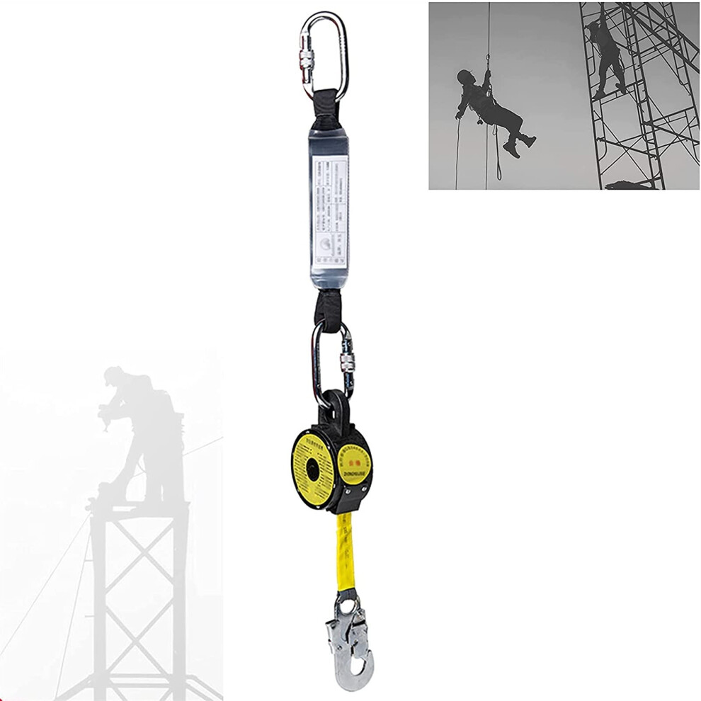 Self Retracting Lifeline With Shock Absorber, Fall Protection Lanyard For Roofing And Construction 9351714800907