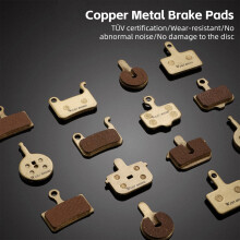 Copper-Based Semi-Metal Disc Brake Pads Gold SizeA