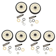 6 Pièces Séires Le Support Tambour de Sécheuse Le Rouleau et L'Arbre pour 303373, 12051541, ER303373K, 303373K
