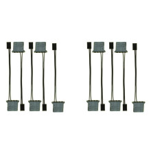 10 Piezas Cable de Alimentación de Ventilador IDE A 3 Pines  D Enchufe de Alimentación A Conector de 3 Pines Cable Convertidor de Refrigeración