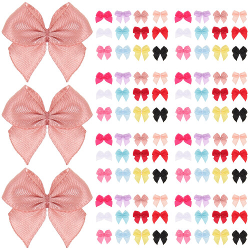 500Pièces Mini Rubans Pour Couture Polyester Décorations Colorées DIY