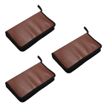 3X 80-Discs Portable LEDer Aufbewahrungstasche mit Reissverschluss Aufbewahrungsbox fuer CD DVD Hard Disk Album -