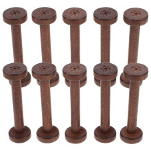 bobinas de madera 10 ud. para hilos de costura, bordado y tejido
