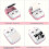 Tragbarer Mini-Bluetooth-Thermodrucker, 10 Rollen Klebepapier, kompatibel mit Android/iOS, Pink 5
