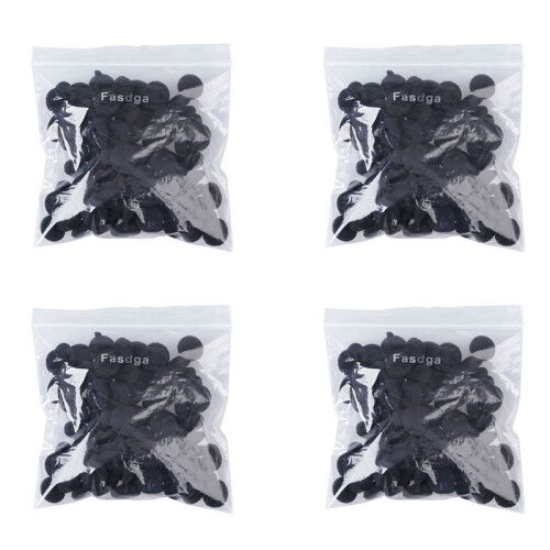Fasdga 400 Pcs Black Sponge Earbud Headphone Cap Ear Pads Cover Replacement