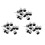 30 Pcs 2 Pin  MIC Capsule Electret Condenser Microphone Silver Tone Black 2