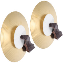 1Par Platillos De Mano De Aleación Dorados Para Percusión Y Niños